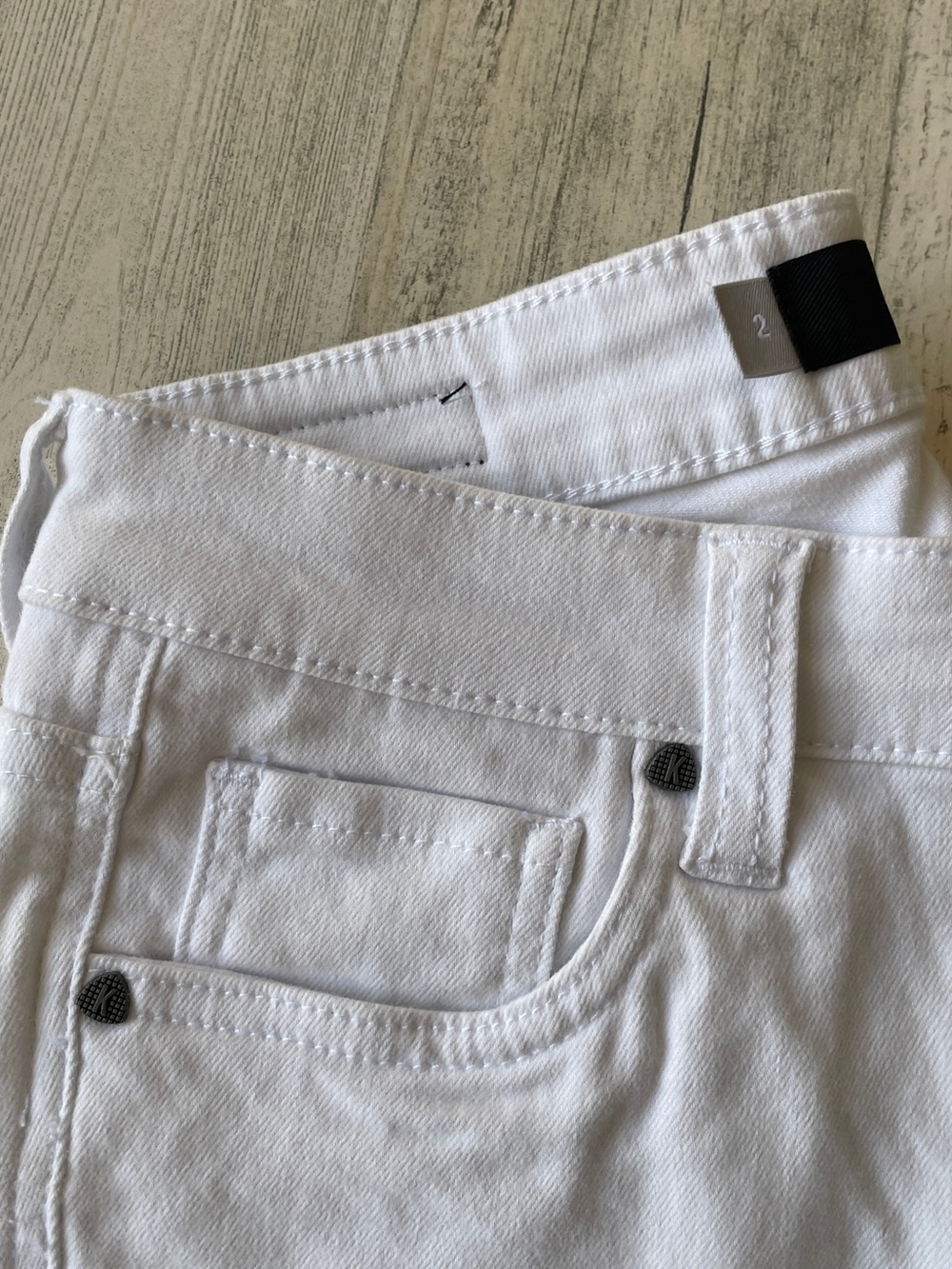 Kut from the Kloth Connie High Rise Ankle Skinny Jeans White NWT SZ 2 - Picture 6 of 13